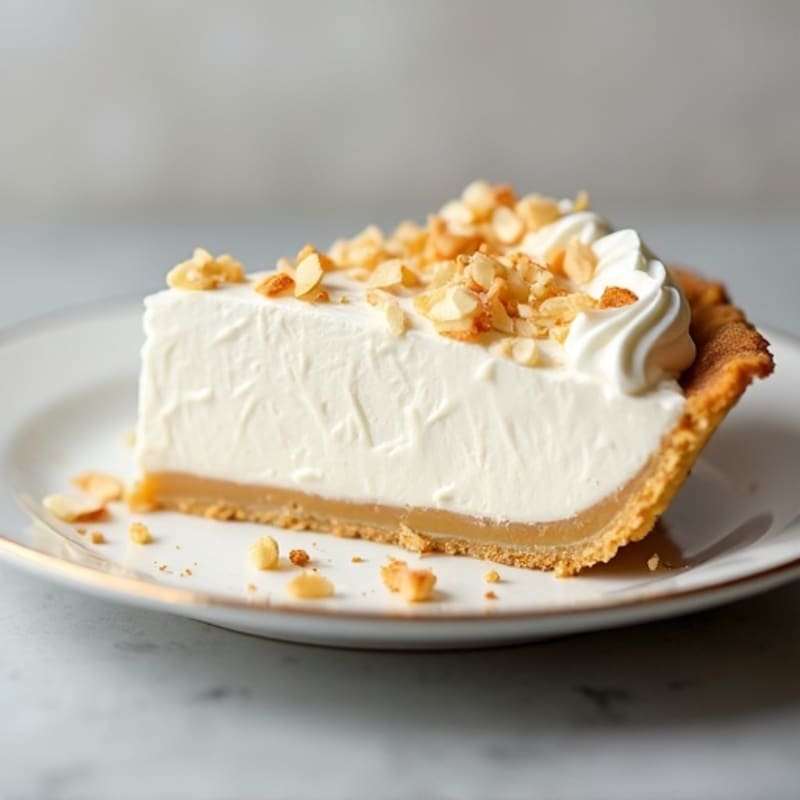 Healthy Silky Coconut Cream Pie