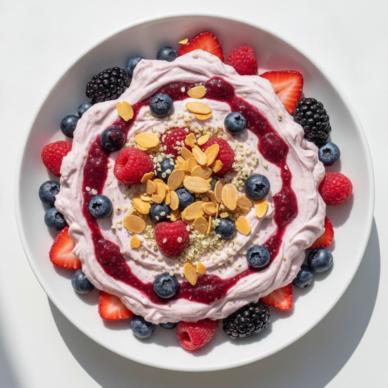 Creamy Greek Yogurt Protein Parfait with Mixed Berries