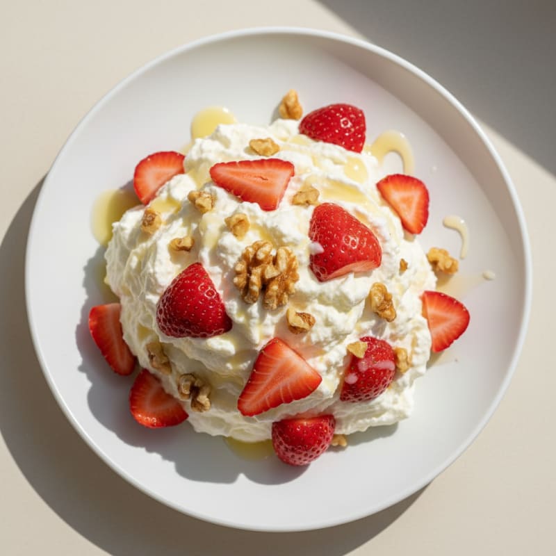 Silky Greek Yogurt Protein Mousse with Berries