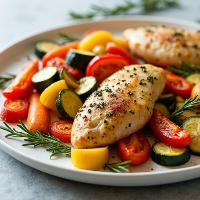 Sheet Pan Lemon-Herb Chicken and Crispy Roasted Vegetables