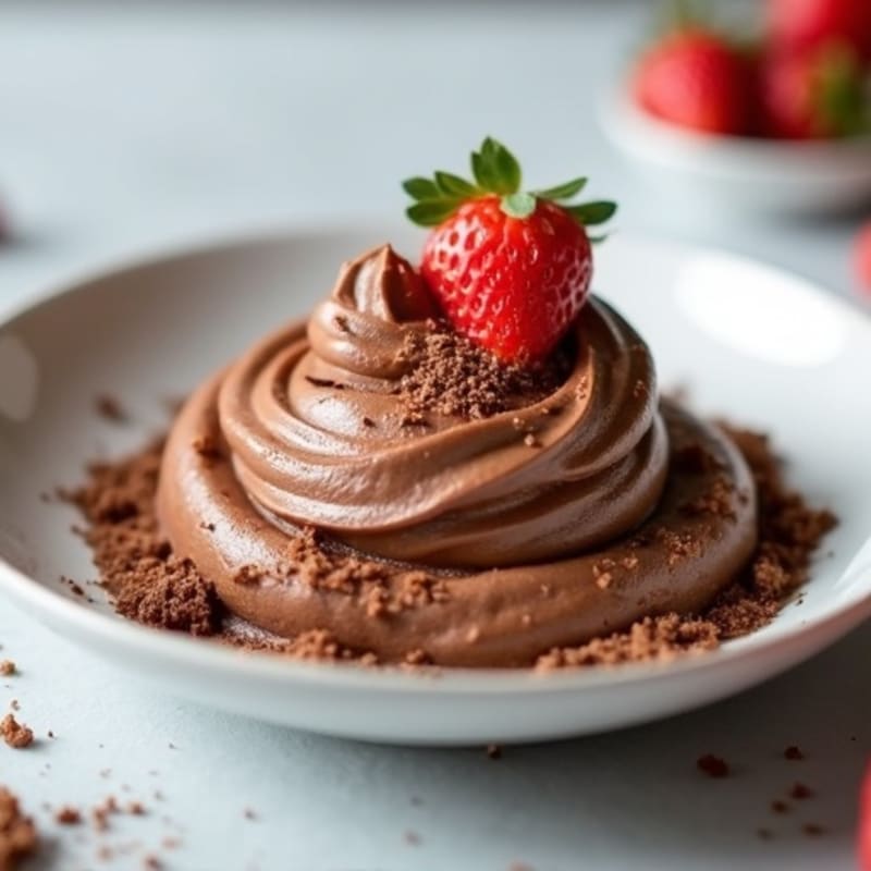Creamy Greek Yogurt Chocolate Mousse with Protein Powder