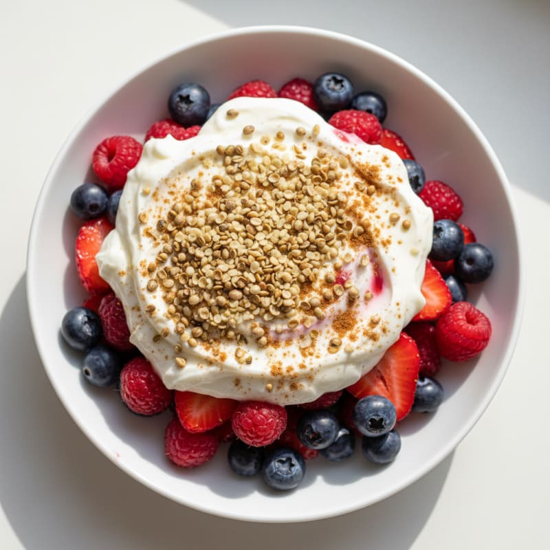 Creamy Greek Yogurt Protein Parfait with Mixed Berries