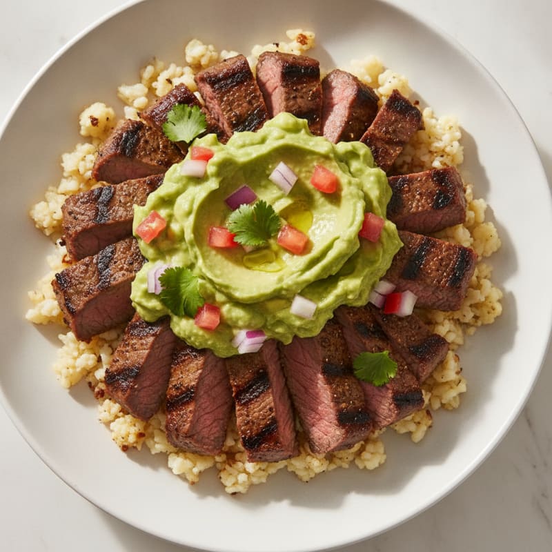 Grilled Carne Asada with Avocado Salsa