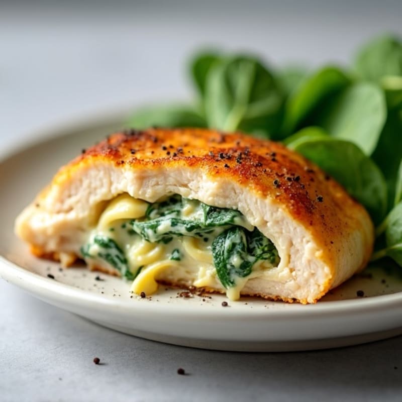 Creamy Spinach Artichoke Stuffed Chicken Breast