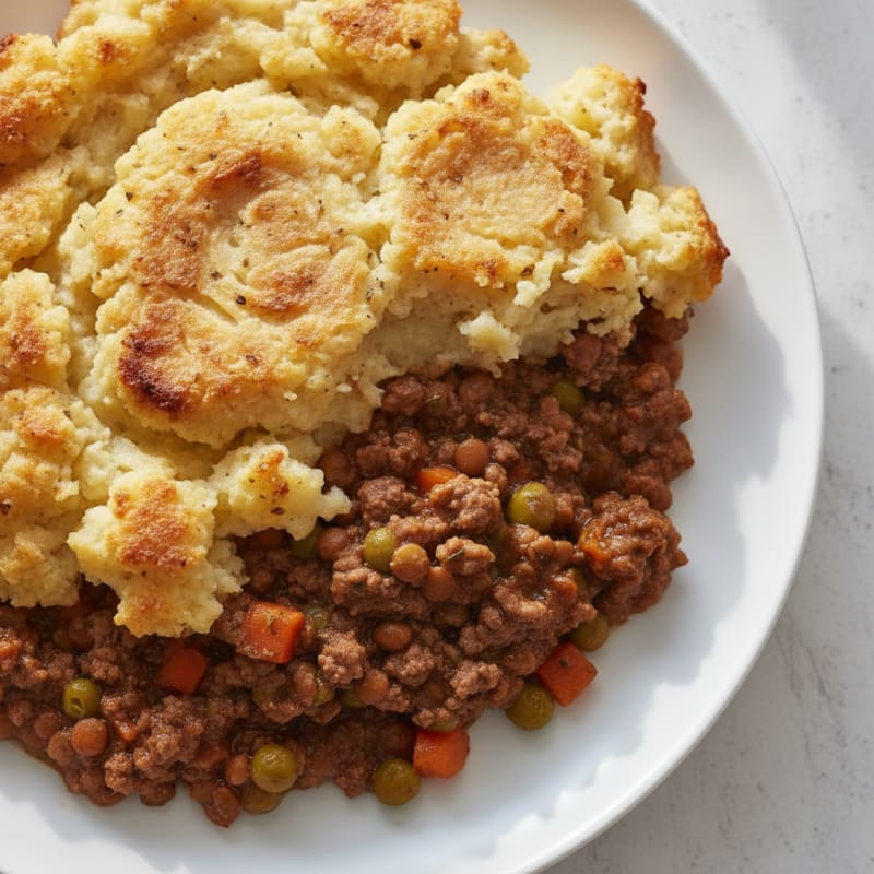 Hearty Beef and Lentil Shepherd's Pie