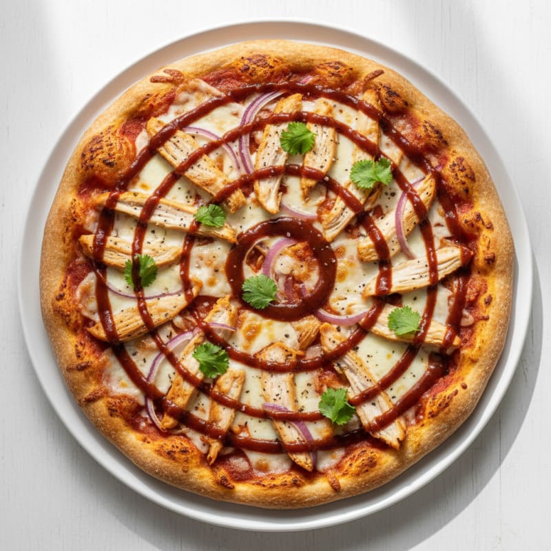 Crispy BBQ Chicken and Caramelized Onion Pizza