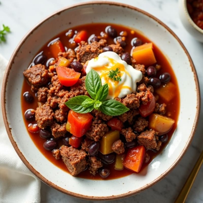 Lean Ground Beef Chili with Veggies