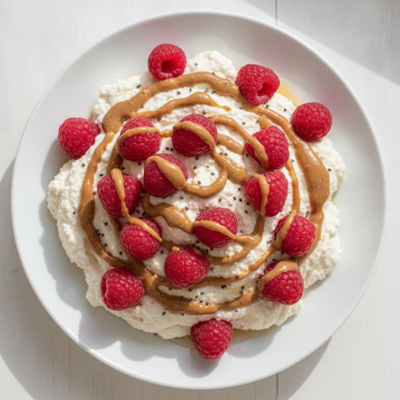 Silky Greek Yogurt Protein Mousse with Berries