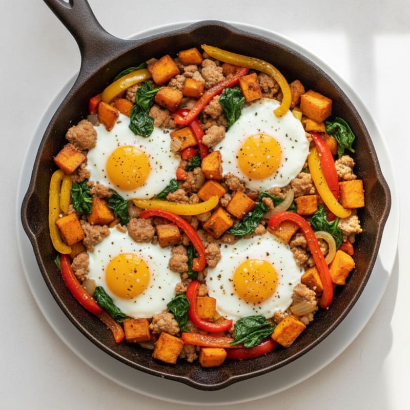 Loaded Breakfast Skillet with Eggs
