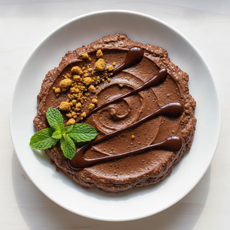 Creamy Chocolate Protein Pudding with Chia and Pea Protein