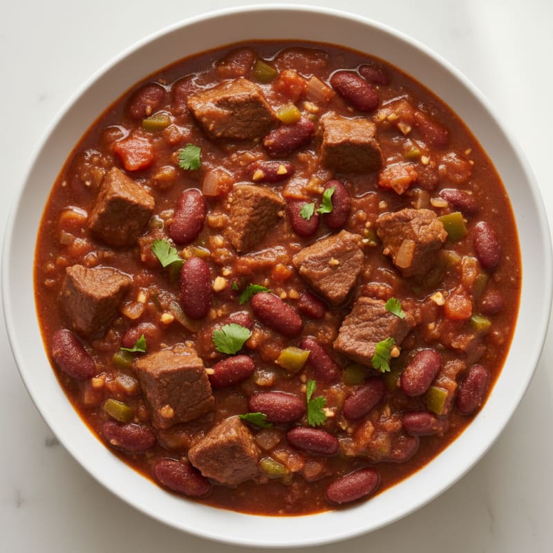 Hearty Slow Cooker Beef Chili