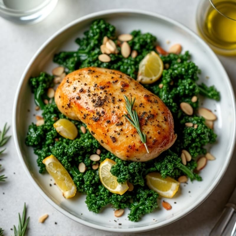 Herb-Roasted Chicken and Crispy Kale Salad