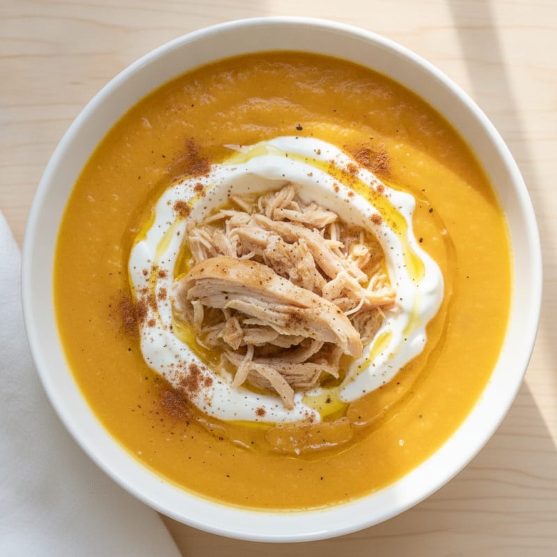 Roasted Butternut Squash and Apple Soup