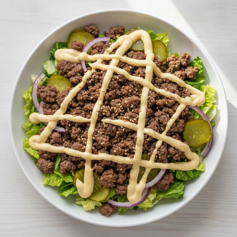 Protein-Packed Big Mac Bowl