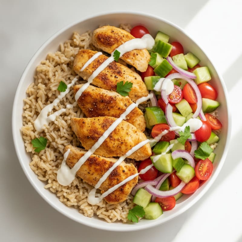 Chicken Shawarma Rice Bowl