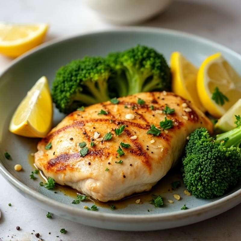 Sheet Pan Lemon Garlic Chicken with Roasted Broccoli