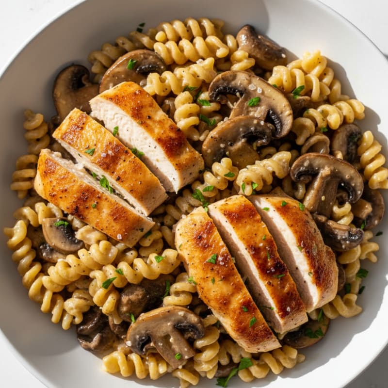 Creamy Truffle Mushroom Pasta