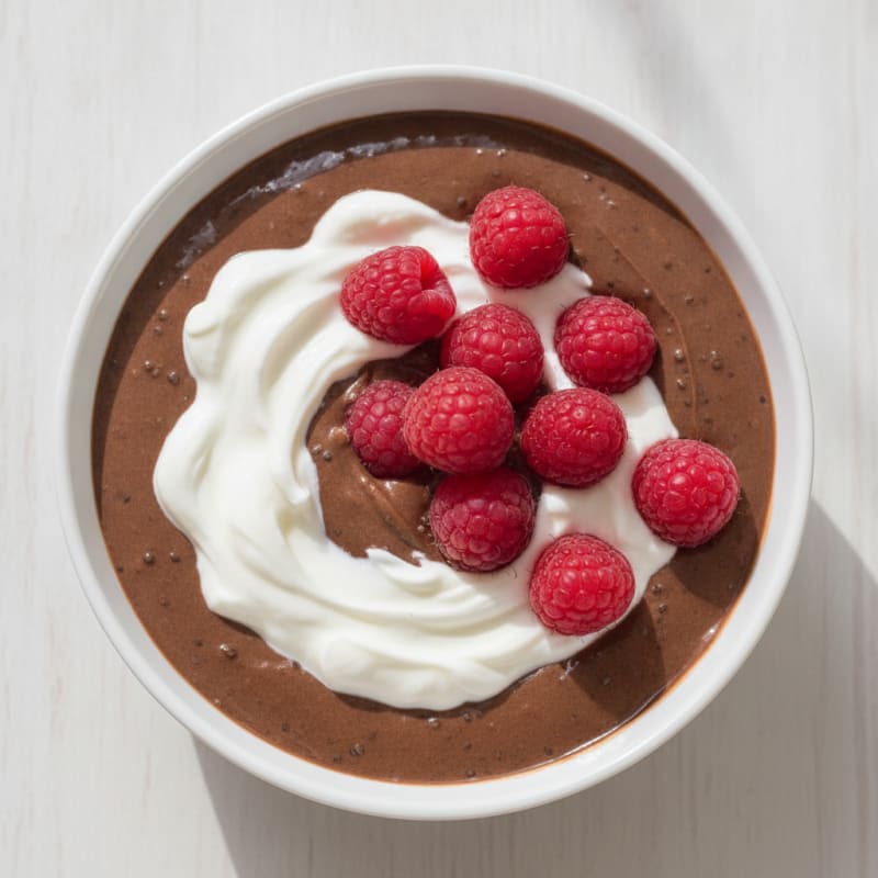 Silky Chocolate Protein Pudding with Greek Yogurt