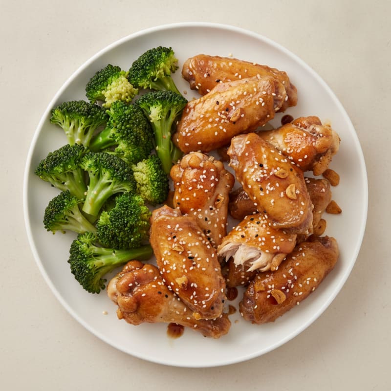Honey-Garlic Baked Chicken Wings
