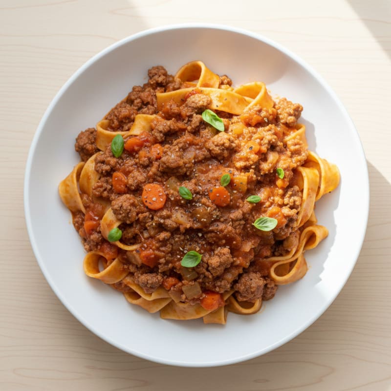 Hearty Beef Bolognese with Pappardelle