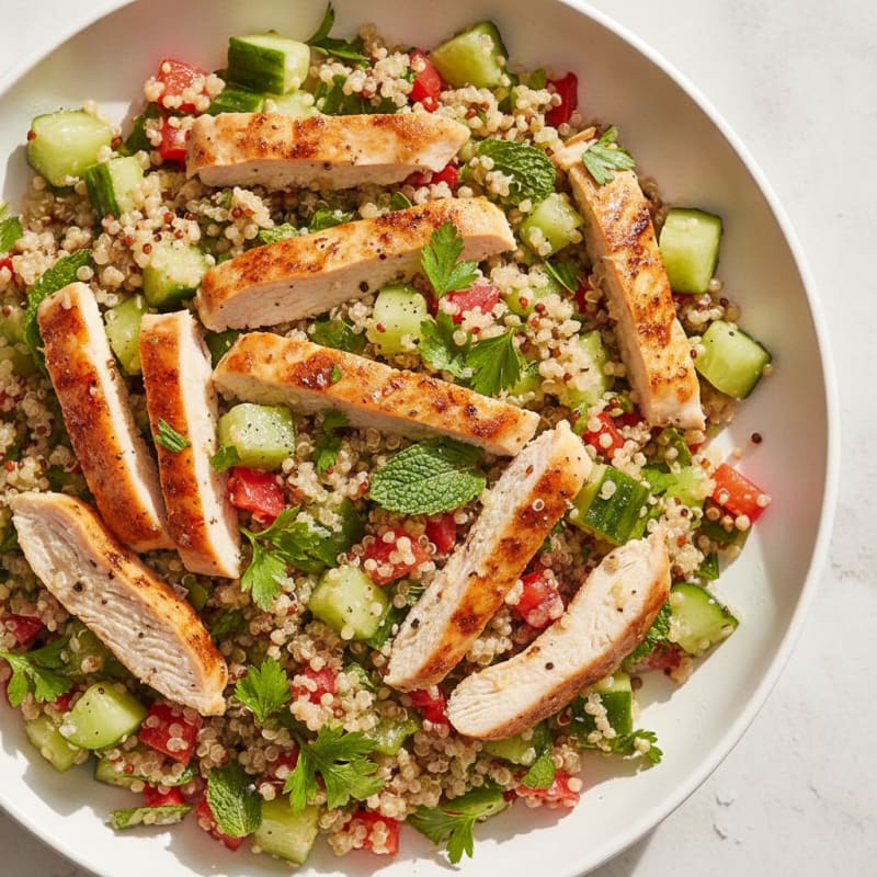 Lemon Herb Chicken & Quinoa Salad