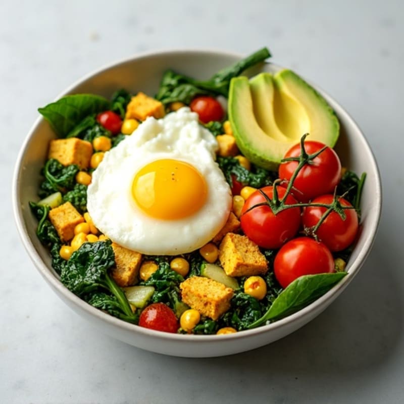 Protein-Packed Veggie Egg White Scramble