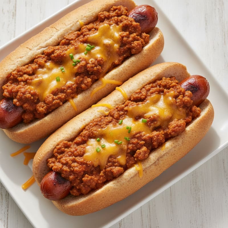 Classic Chili Cheese Hot Dogs