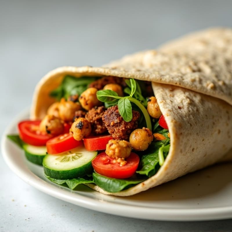 Fresh Veggie Hummus Wrap