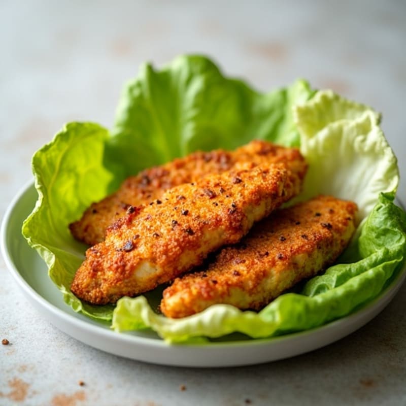 Crispy Buffalo Chicken Lettuce Wrap
