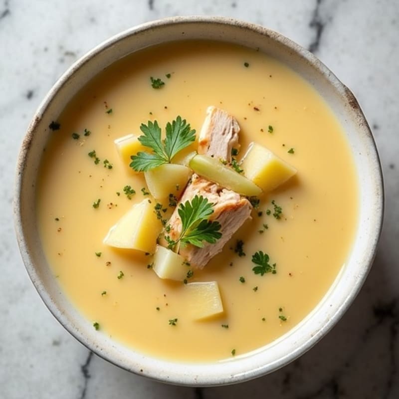 Healthy Creamy Potato Leek Soup