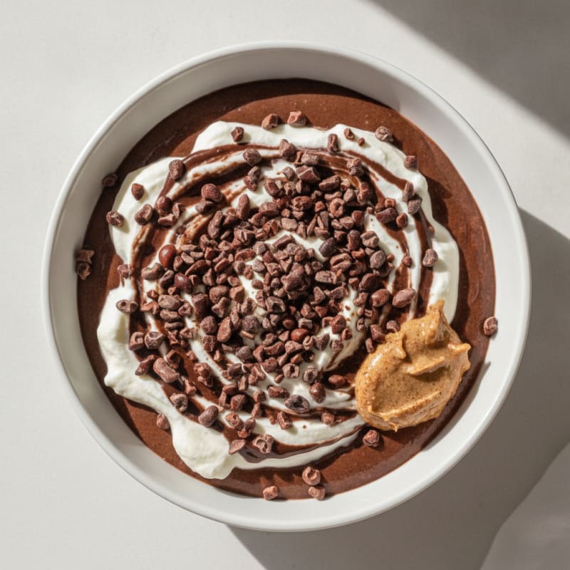Chocolate Protein Pudding with Greek Yogurt