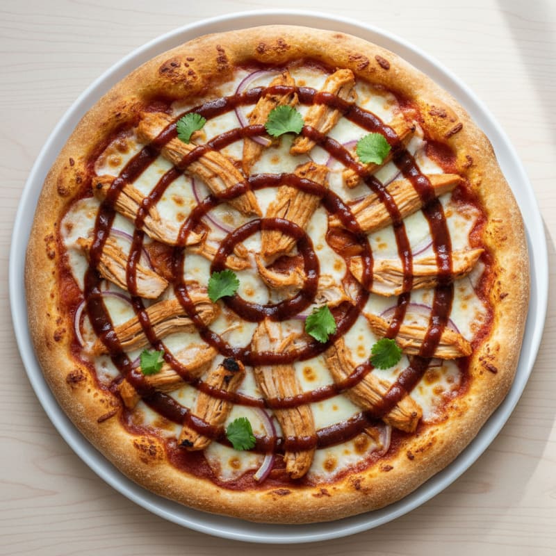 Crispy BBQ Chicken and Caramelized Onion Pizza