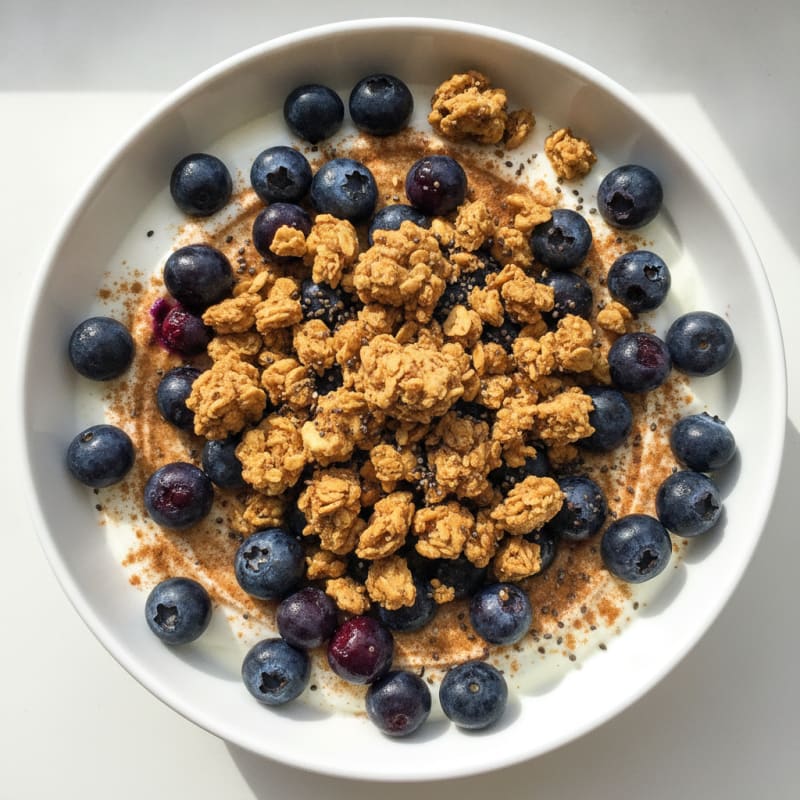 Blueberry Yogurt Bowl with Granola