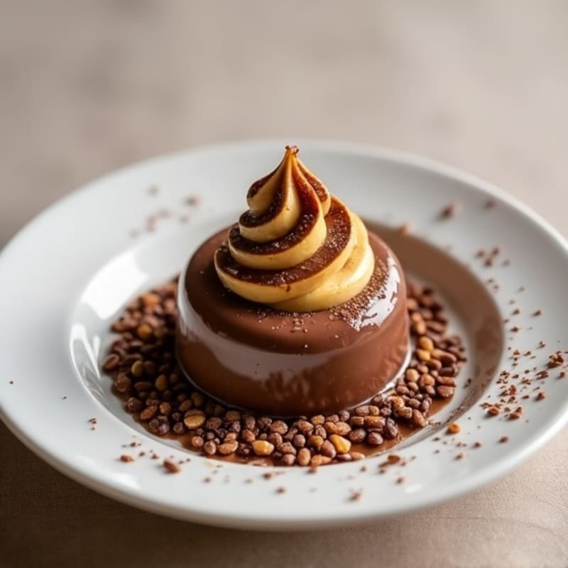 Silky Chocolate Protein Pudding with Almond Butter Swirl