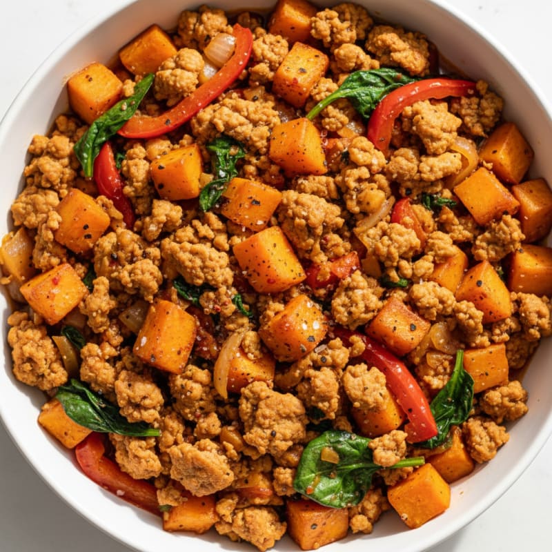 Ground Turkey Sweet Potato Skillet