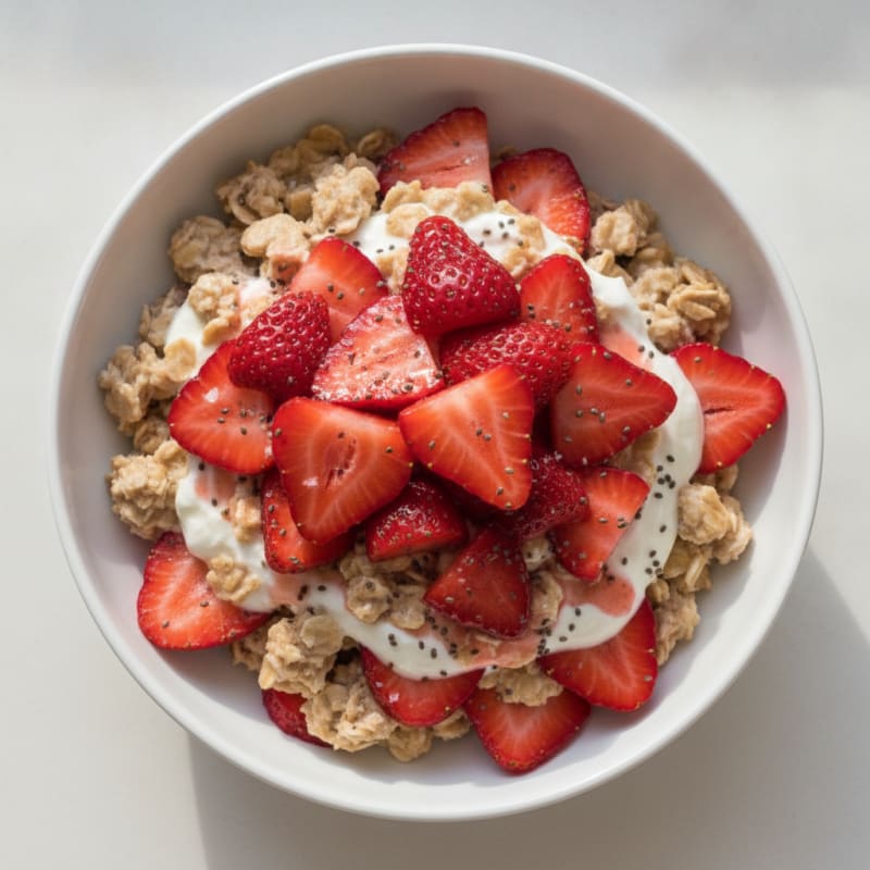 Strawberry Shortcake Overnight Oats