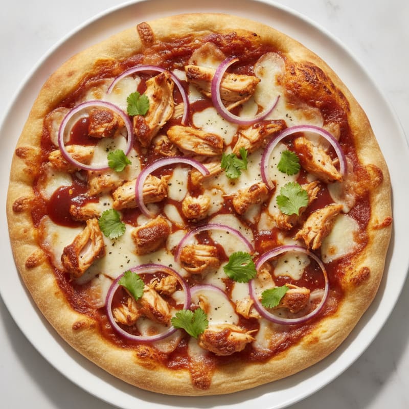 High-Protein BBQ Chicken Pizza