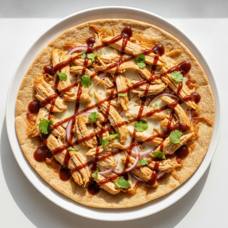 High-Protein BBQ Chicken Pizza