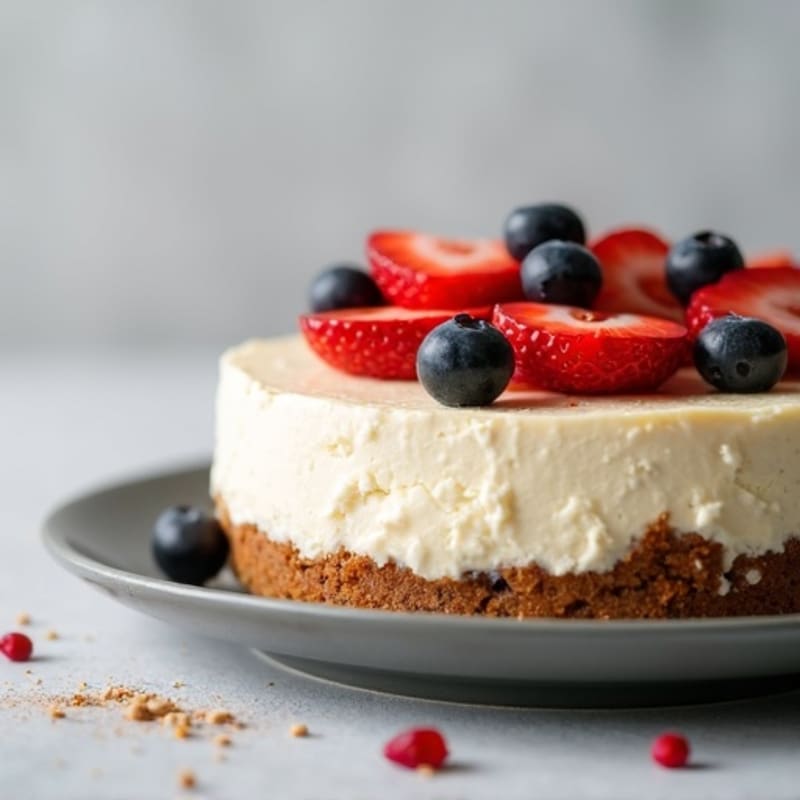 Creamy Greek Yogurt Protein Cheesecake