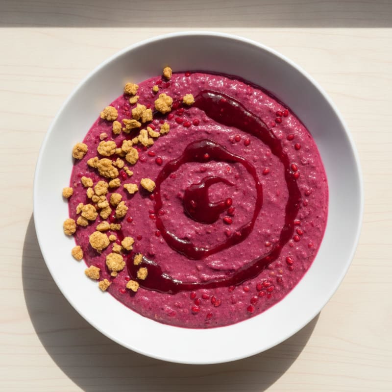 Creamy Vegan Protein Berry Pudding