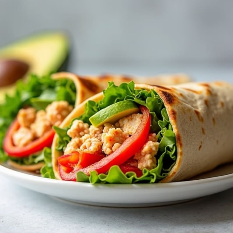 Fresh Spicy Tuna Wraps