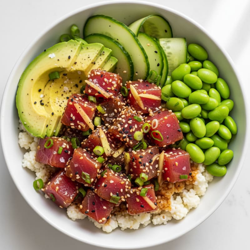 Zesty Hawaiian Tuna Poke Bowl