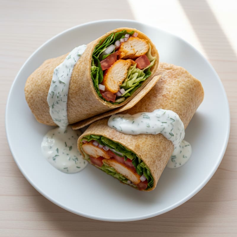 Buffalo Ranch Chicken Wraps