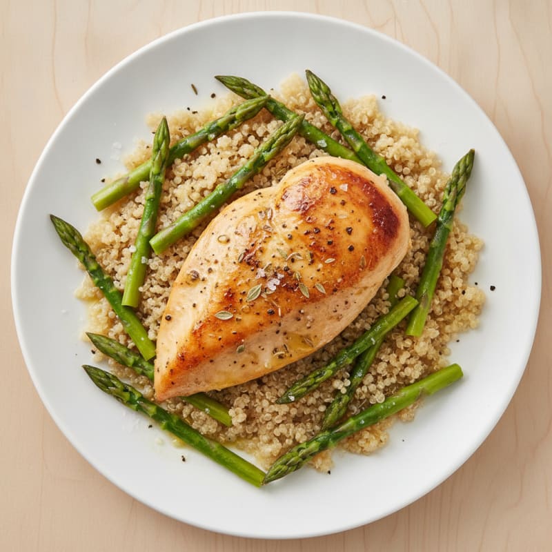 Lemon-Herb Roasted Chicken with Quinoa
