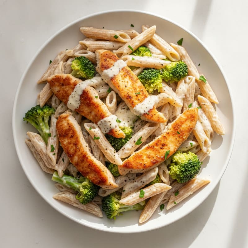 Garlic Parmesan Chicken Alfredo Pasta