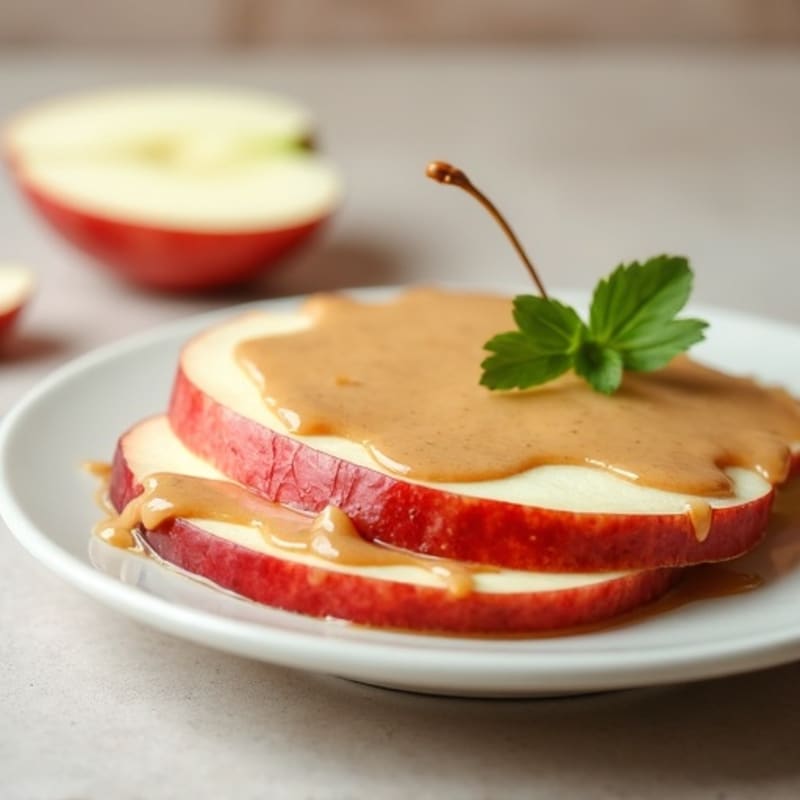 Fresh Apple Slices with Creamy Almond Butter