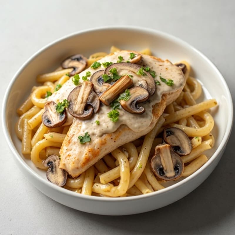 Creamy Truffle Mushroom Protein Pasta