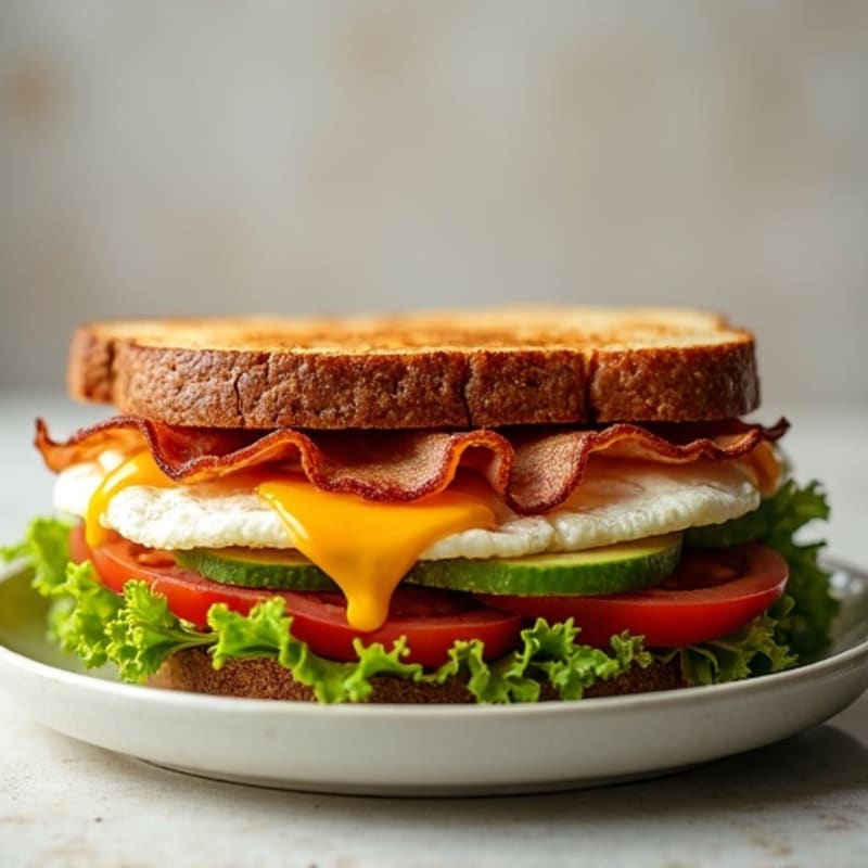 Crispy Bacon, Fresh Avocado, and Whole Grain BLT Sandwich