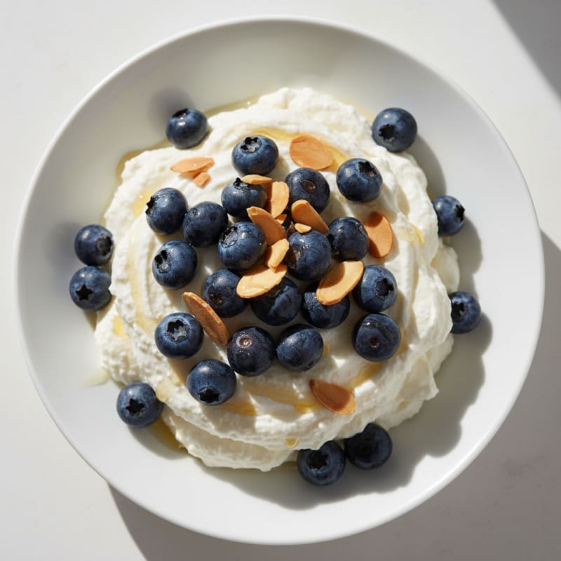 Silky Greek Yogurt Protein Mousse with Berries