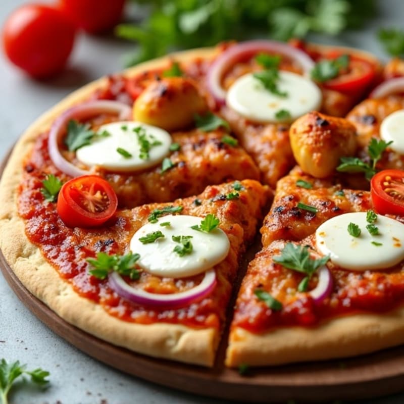 Healthy Chicken BBQ Pizza